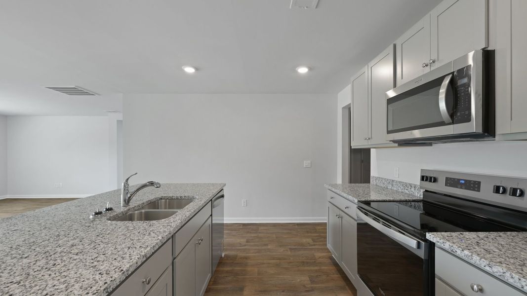 Representative furnished interior of a home built from the CALI by D.R. Horton in Evergreen, Holly Hill (Image 8). Representative furnished interior of a home built from the CALI by D.R. Horton in Evergreen, Holly Hill (Image 8).