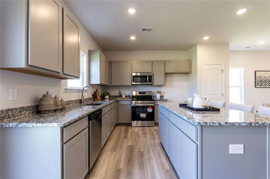 Furnished interior view inside a new home in The Andros, Dalton (Image 9).