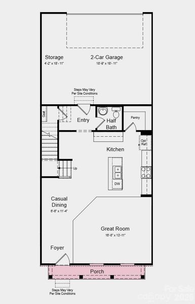 First Floor Plan -  Additional Highlights Include: a freestanding gas range