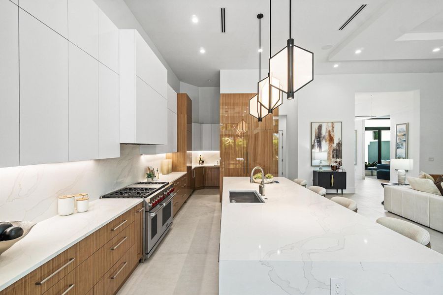 Furnished interior view inside a new home in , Delray Beach (Image 10).