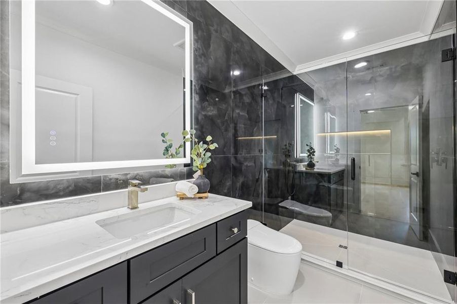 Furnished interior view inside a new home in , Hoschton (Image 17).