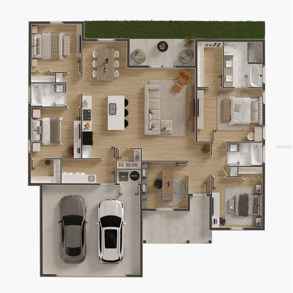 2D floor plan layout of this home in , Ocala, FL (Image 3). 2D floor plan layout of this home in , Ocala, FL (Image 3).