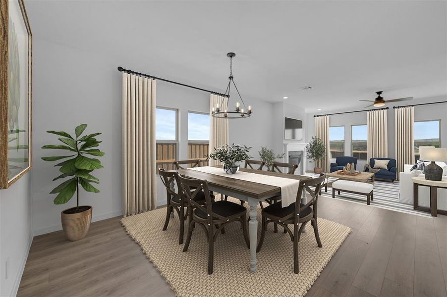 Furnished interior view inside a new home in Aspire at Reunion, Newark (Image 26).