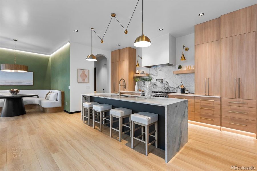 Furnished interior view inside a new home in , Denver (Image 39).