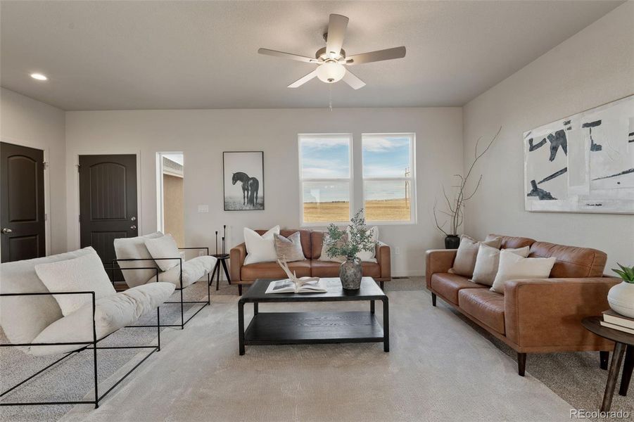 Furnished interior view inside a new home in , Pueblo (Image 13). Furnished interior view inside a new home in , Pueblo (Image 13).