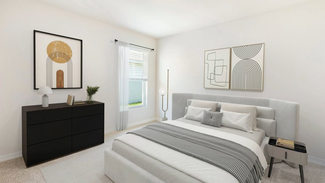 Representative furnished interior of a home built from the Aria by D.R. Horton in Oakfield Lakes, Parrish (Image 10).