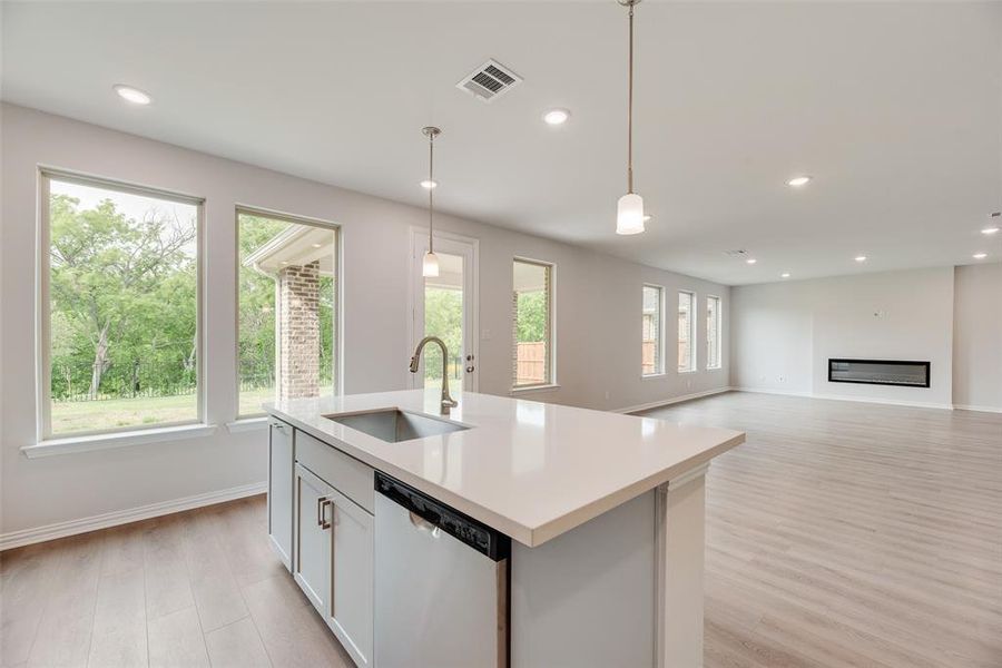 Furnished interior view inside a new home in Valencia On The Lake, Little Elm (Image 13). Furnished interior view inside a new home in Valencia On The Lake, Little Elm (Image 13).