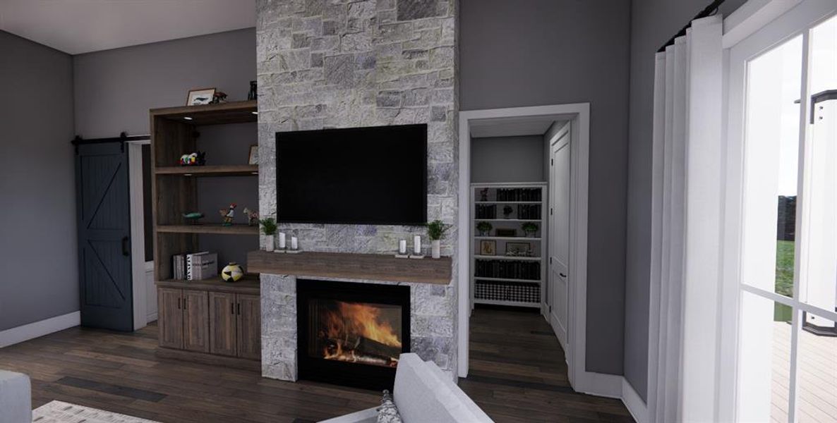 Furnished interior view inside a new home in , Dripping Springs (Image 21).