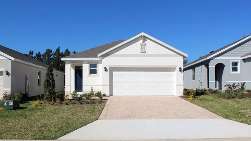 Representative exterior photo of a completed home built from the Astor by D.R. Horton in Mockingbird Reserve at Winding Oaks, Ocala, FL (Image 1). Representative exterior photo of a completed home built from the Astor by D.R. Horton in Mockingbird Reserve at Winding Oaks, Ocala, FL (Image 1).