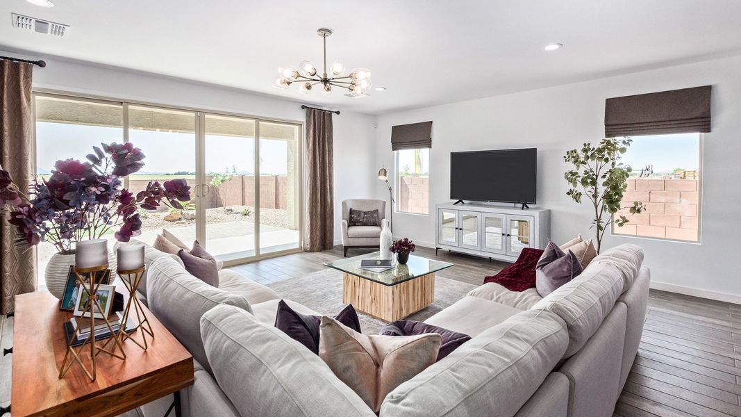 Representative furnished interior of a home built from the Citrine - Plan 5042 by D.R. Horton in Tortolita Trails, Marana (Image 4).