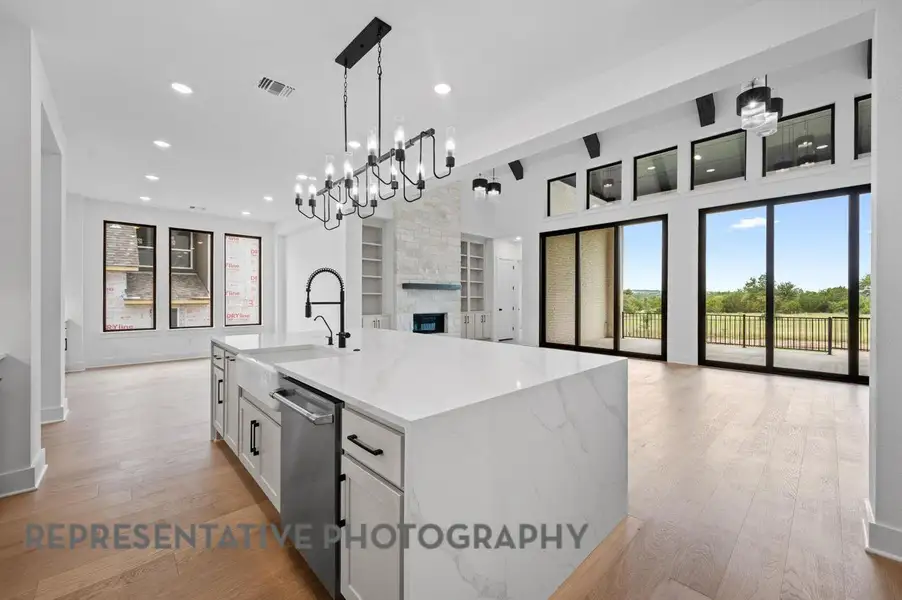 Furnished interior view inside a new home in Parkside On The River: 70ft. lots, Georgetown (Image 7). Furnished interior view inside a new home in Parkside On The River: 70ft. lots, Georgetown (Image 7).