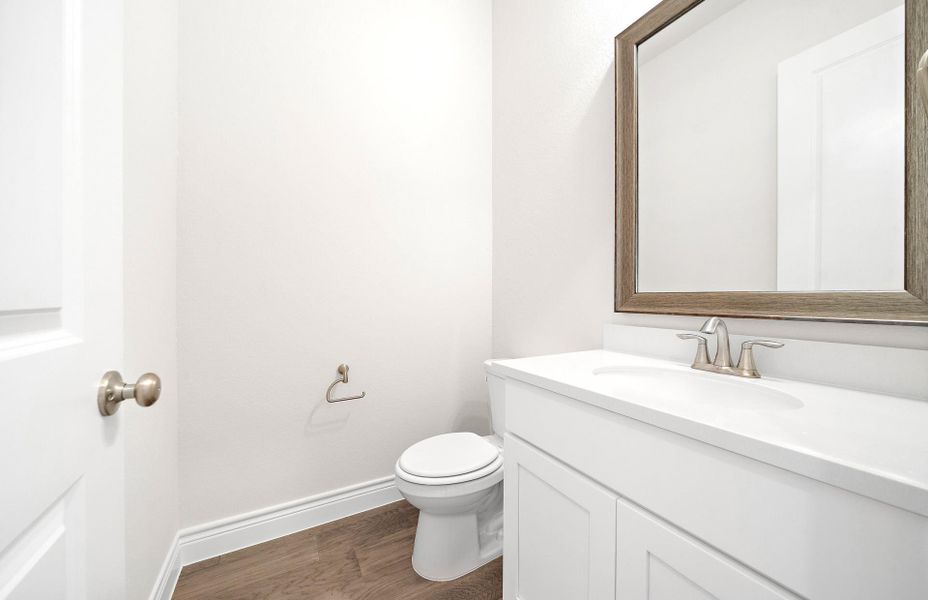 Furnished interior view inside a new home in Audubon 60', Magnolia (Image 11).