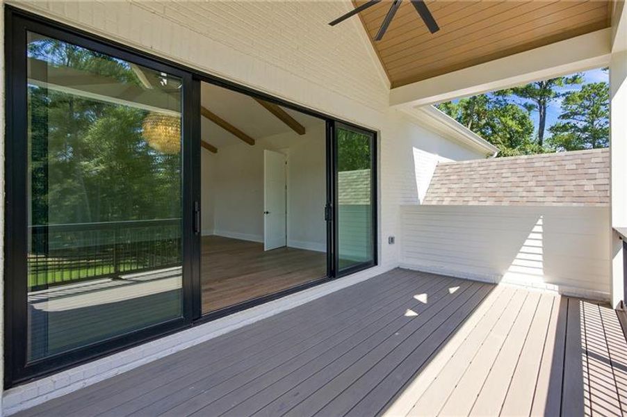Exterior details and patio area of a home in , Milton (Image 3).