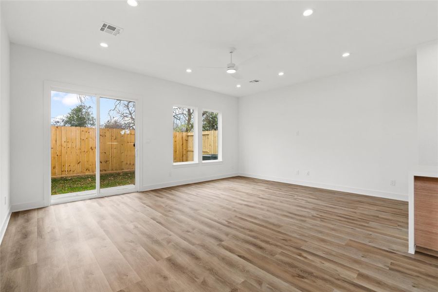 Bright, open interior with modern finishes and flexible living space.