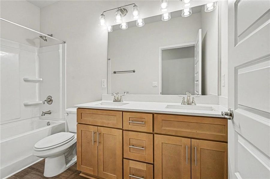 Furnished interior view inside a new home in The Fields of Walnut Creek, Pendergrass (Image 11). Furnished interior view inside a new home in The Fields of Walnut Creek, Pendergrass (Image 11).