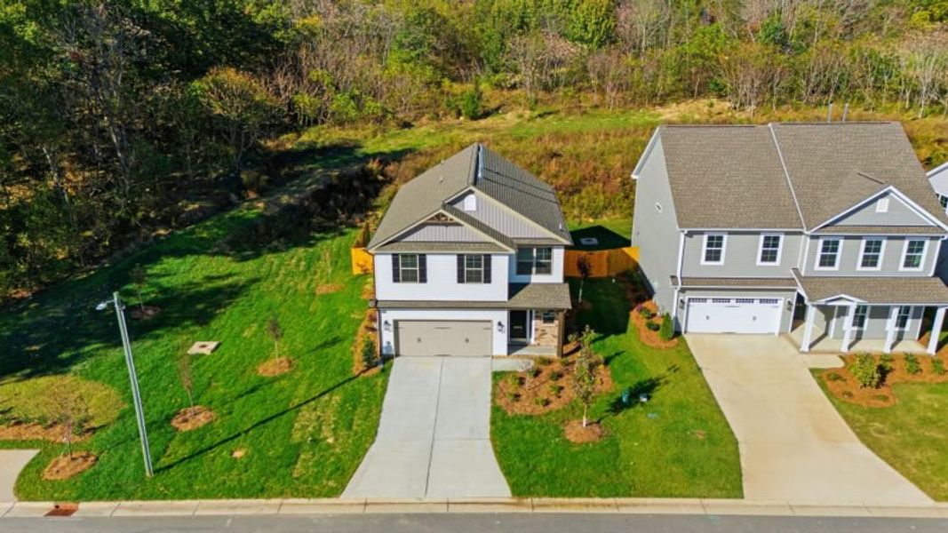 Front exterior of a new home in Miller's Reserve, Winston-Salem, NC, highlighting curb appeal (Image 33).