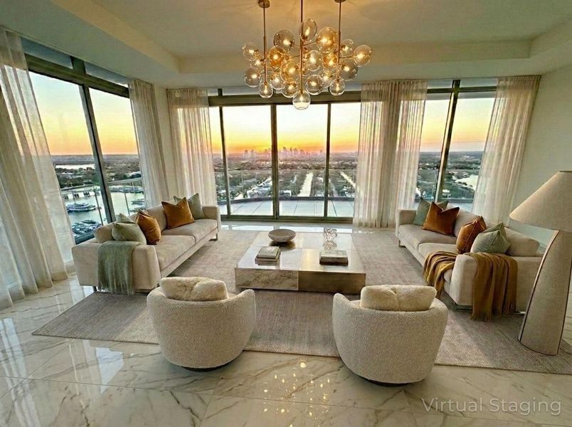 Family Room-Virtual Staging