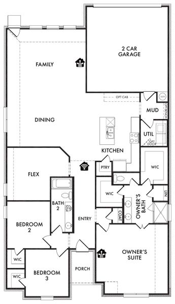 2D floor plan layout for the McGill by Impression Homes in Redden Farms, Midlothian, TX (Image 3). 2D floor plan layout for the McGill by Impression Homes in Redden Farms, Midlothian, TX (Image 3).