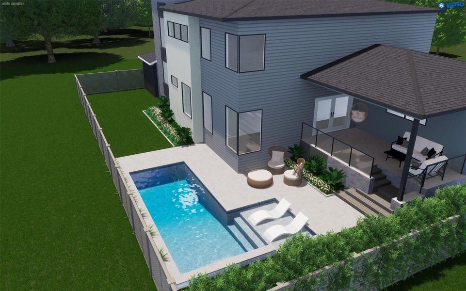 Pool rendering