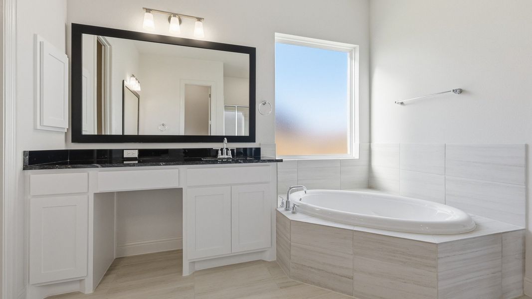 Representative furnished interior of a home built from the Tulane by DRB Homes in Green Meadows Classic, Celina (Image 32).