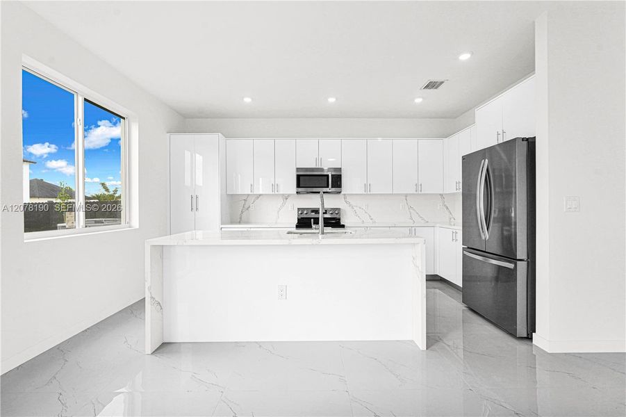 Furnished interior view inside a new home in , Miami (Image 34).