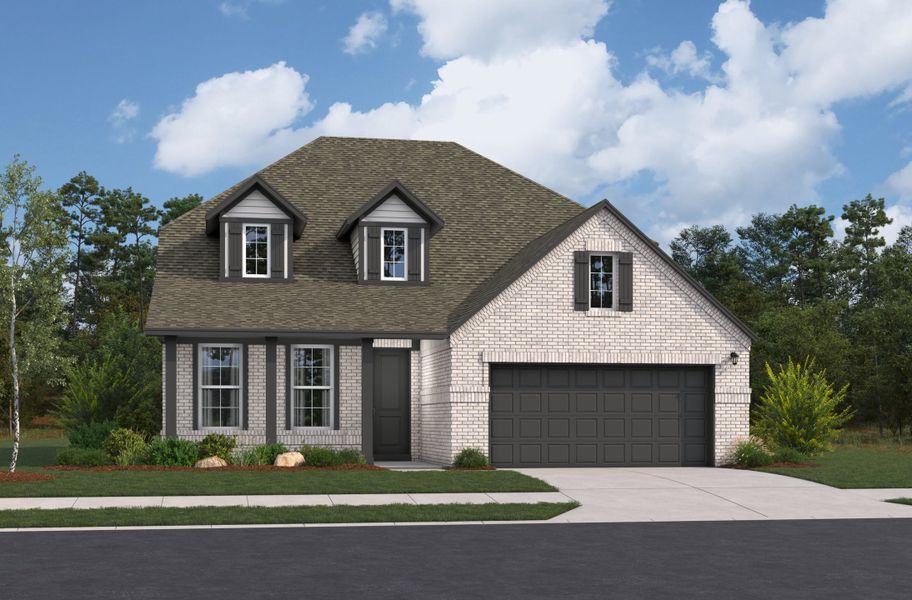 Representative exterior photo of a completed home built from the Frio by Beazer Homes in Westridge, San Antonio, TX (Image 6). Representative exterior photo of a completed home built from the Frio by Beazer Homes in Westridge, San Antonio, TX (Image 6).