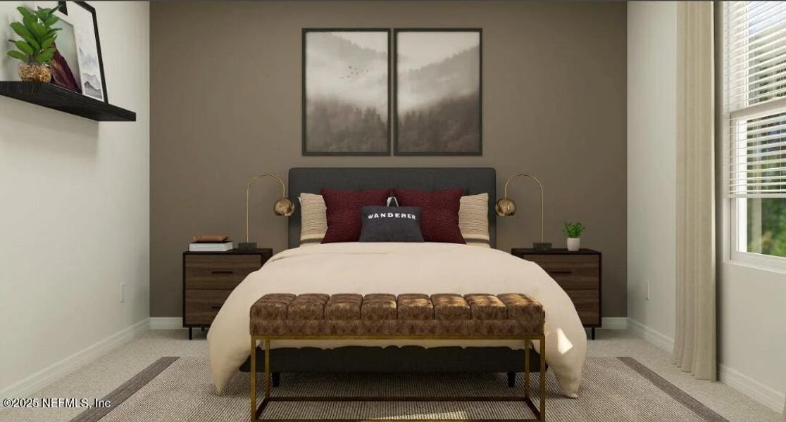 Furnished interior view inside a new home in Kings Preserve, Jacksonville (Image 13). Furnished interior view inside a new home in Kings Preserve, Jacksonville (Image 13).