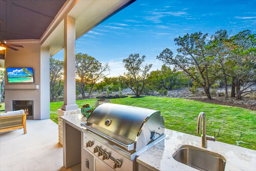 Representative exterior details of a home built from the Siena III by Giddens Homes in Clearwater Ranch, Liberty Hill (Image 47).