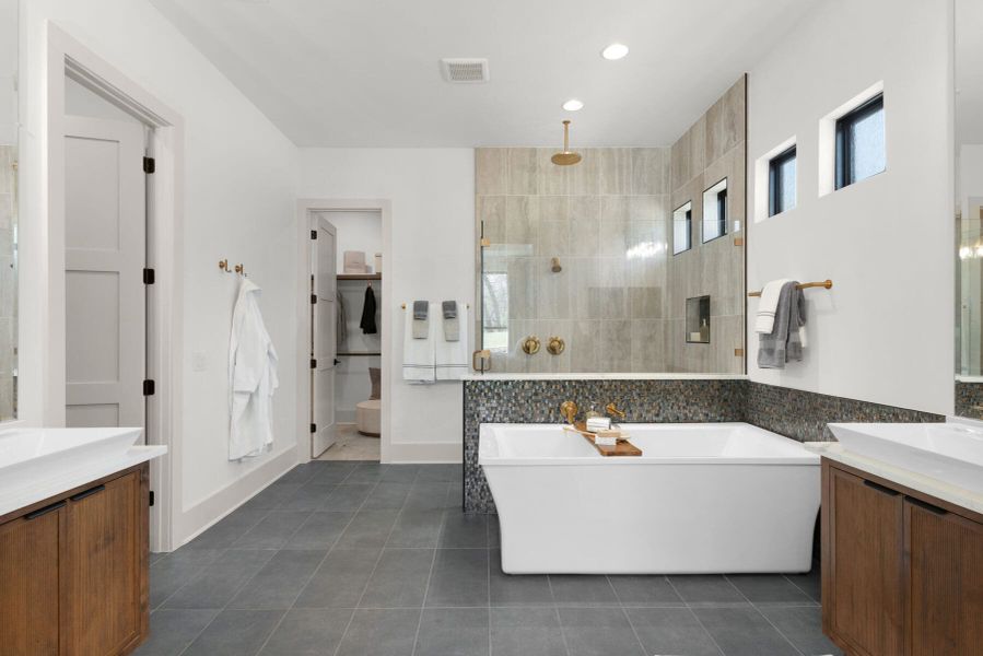 Furnished interior view inside a new home in Belle Oaks, Bulverde (Image 50).