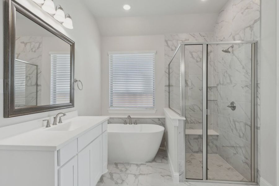 Representative furnished interior of a home built from the Andover by Chesmar Homes in Karis, Crowley (Image 6).
