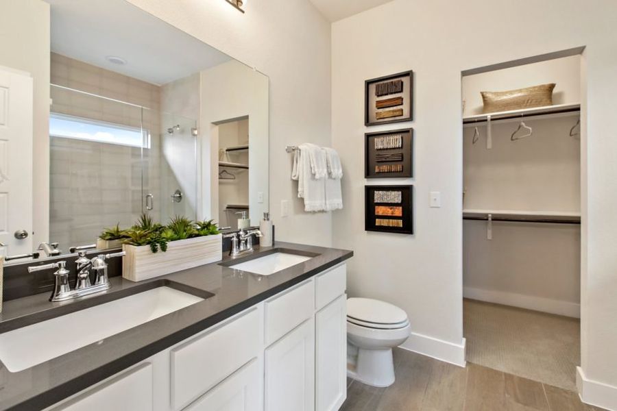 Furnished interior view inside a new home in Village At Manor Commons, Manor (Image 10).