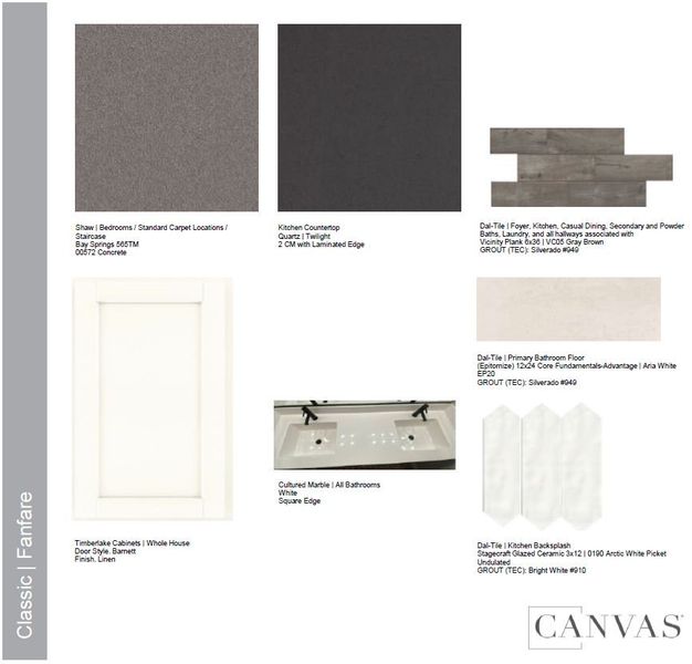 Sample of building materials used in homes in Parkside Villas Collection, Avondale (Image 19). Sample of building materials used in homes in Parkside Villas Collection, Avondale (Image 19).