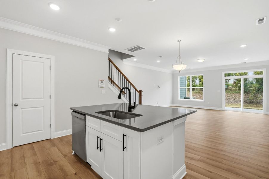Furnished interior view inside a new home in Harrisburg Village Townhomes, Harrisburg (Image 12).