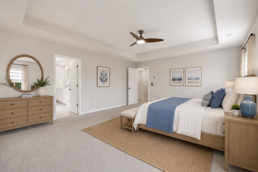 Furnished interior view inside a new home in Limehouse Village: Arbor Series, Summerville (Image 9).