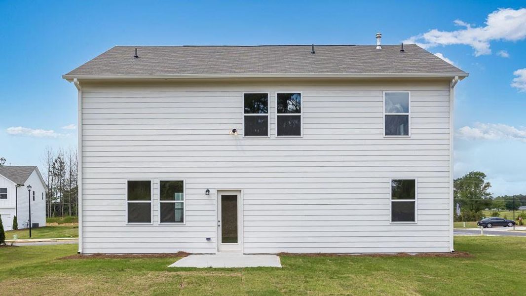 Front exterior of a new home in Heritage River, Euharlee, GA, highlighting curb appeal (Image 17).