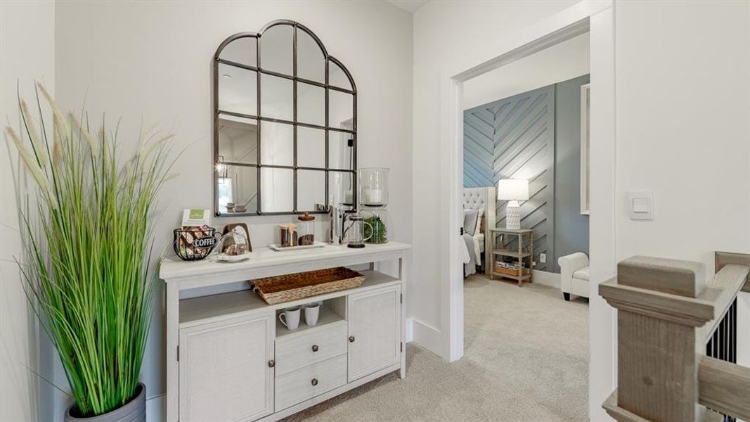 Furnished interior view inside a new home in The Village at Sandy Plains, Marietta (Image 29). Furnished interior view inside a new home in The Village at Sandy Plains, Marietta (Image 29).