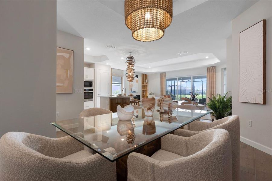 Furnished interior view inside a new home in Calusa Country Club, Lakewood Ranch (Image 2).