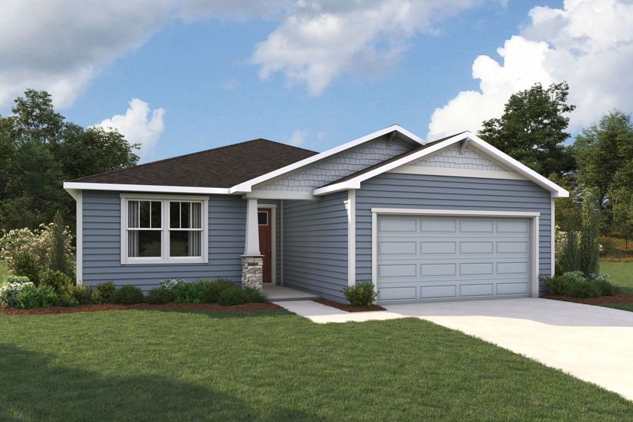 Representative exterior photo of a completed home built from the Gateway by Mattamy Homes in Lakes at Bella Lago, Green Cove Springs, FL (Image 3).