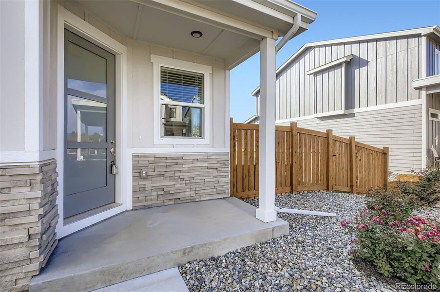 Exterior details and patio area of a home in Fickel Farm, Berthoud (Image 27).