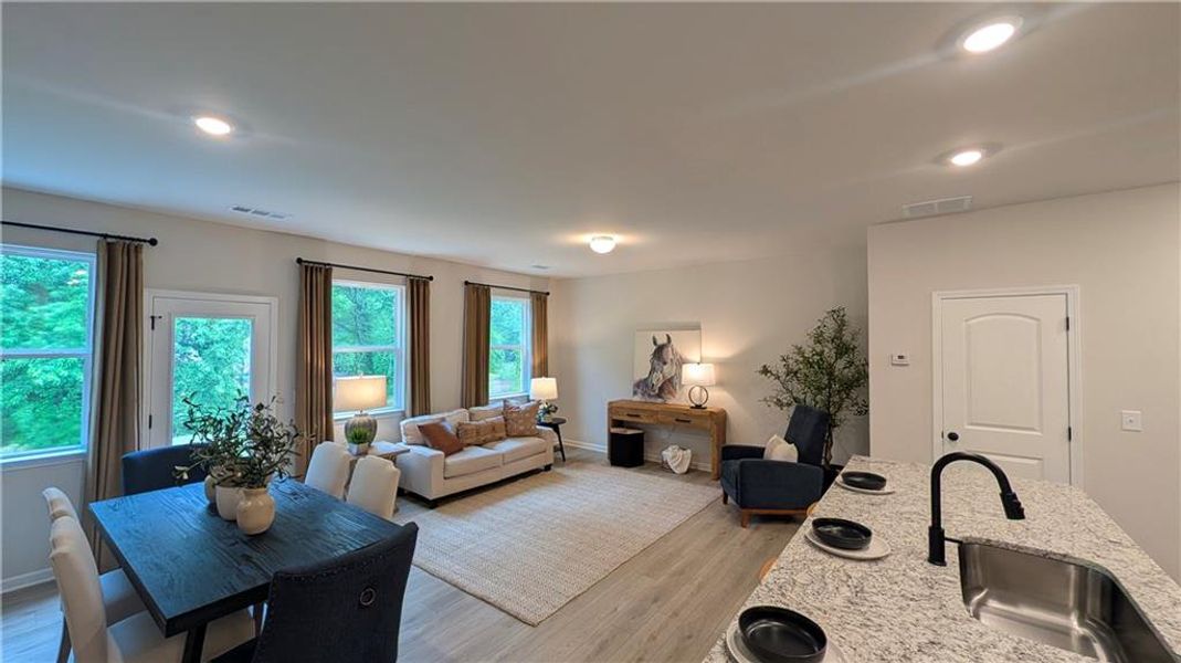 Furnished interior view inside a new home in Owen Preserve, Canton (Image 29).