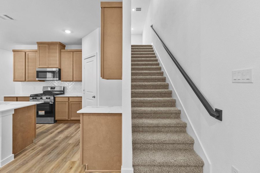 Furnished interior view inside a new home in Grand West, Houston (Image 7).