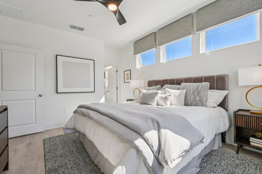 Furnished interior view inside a new home in Koenig Townhomes, Austin (Image 26).