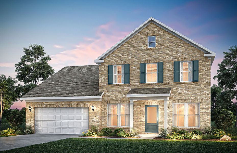 Representative exterior photo of a completed home built from the Braddock by Pulte Homes in Anderson Point Estates, McDonough, GA (Image 25). Representative exterior photo of a completed home built from the Braddock by Pulte Homes in Anderson Point Estates, McDonough, GA (Image 25).