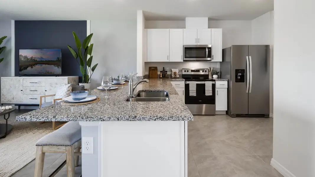 Furnished interior view inside a new home in Rivers Edge, Edgewater (Image 6).