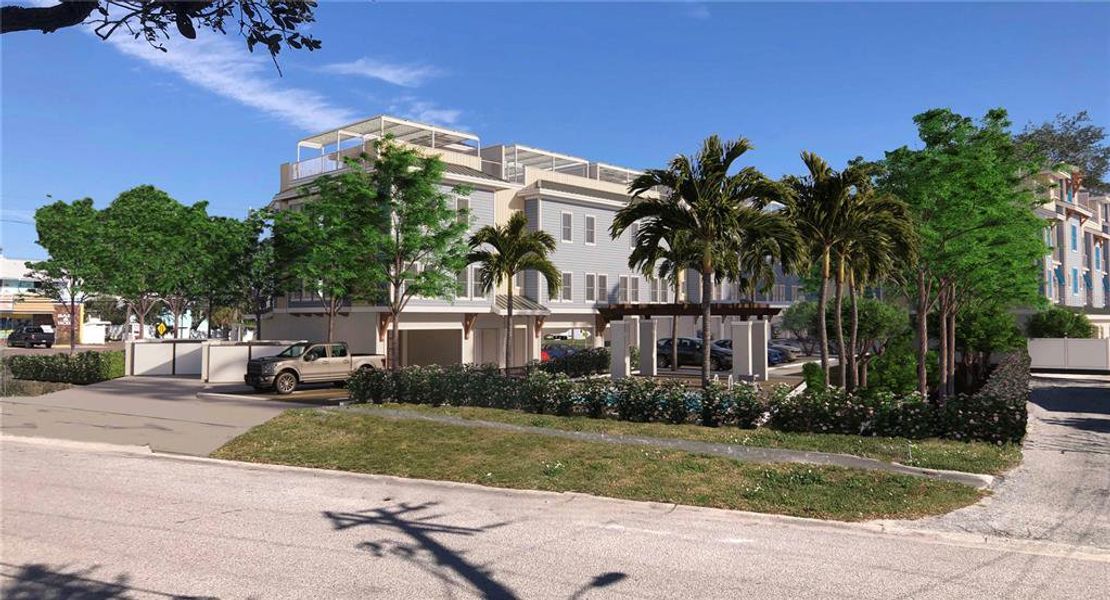 Front exterior of a new home in , Dunedin, FL, highlighting curb appeal (Image 29). Front exterior of a new home in , Dunedin, FL, highlighting curb appeal (Image 29).