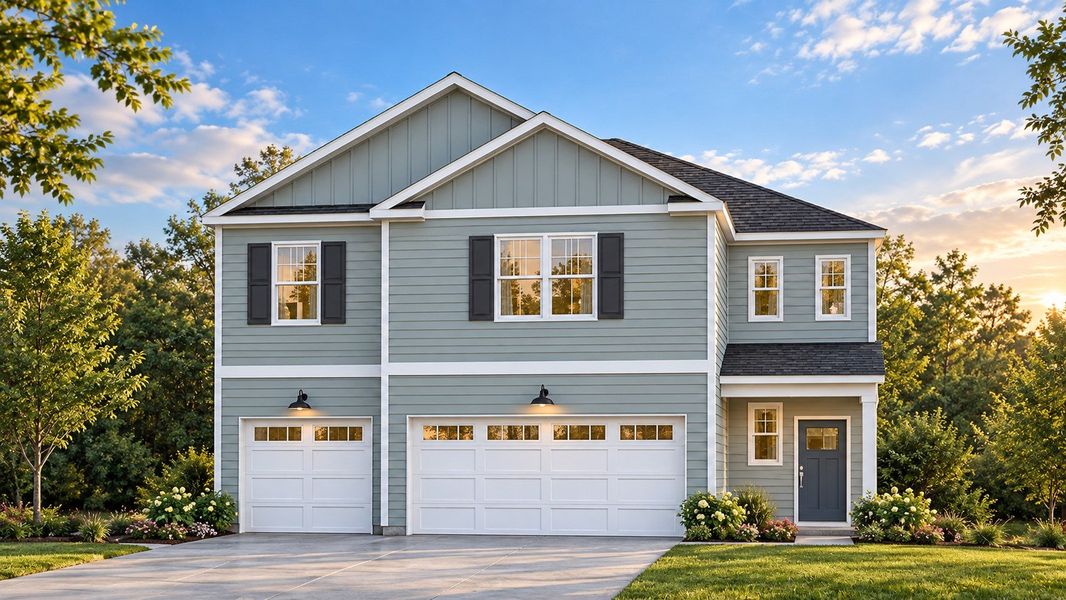Representative exterior photo of a completed home built from the Guilford by D.R. Horton in Laurel Grove, Guyton, GA (Image 2). Representative exterior photo of a completed home built from the Guilford by D.R. Horton in Laurel Grove, Guyton, GA (Image 2).