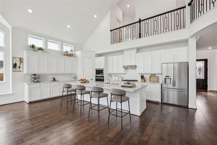 Furnished interior view inside a new home in Dominion of Pleasant Valley, Wylie (Image 13).