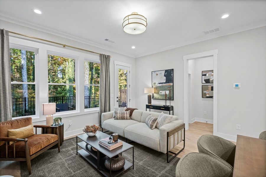 Representative furnished interior of a home built from the The Kennedy by JW Collection in Devin's Shire, Kennesaw (Image 9).