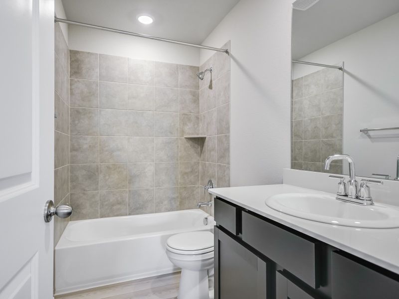 Furnished interior view inside a new home in Butler Farms - Americana Collection, Liberty Hill (Image 4).