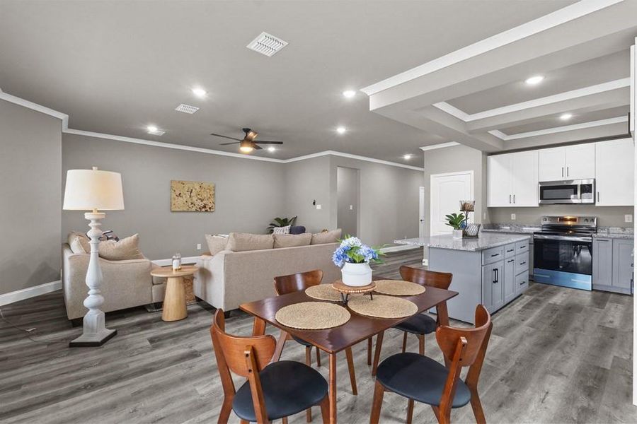 Furnished interior view inside a new home in , Kaufman (Image 10).